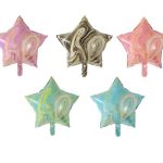 Globo Forma de estrella Marmoleada